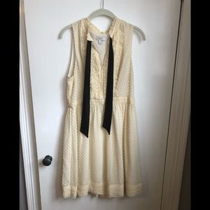 J. Crew Swiss dot cream dress, size 10